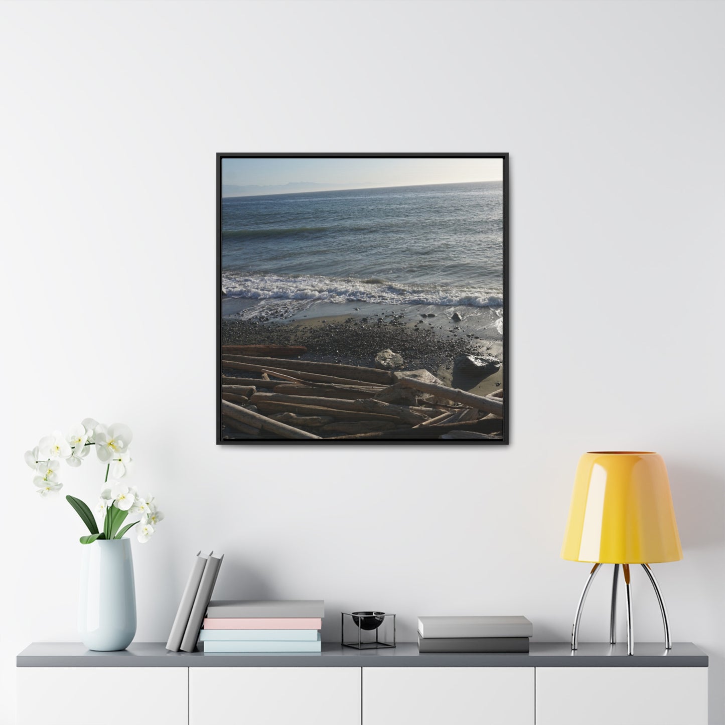 Coastal Gallery Canvas Wrap - Square Framed Wall Art