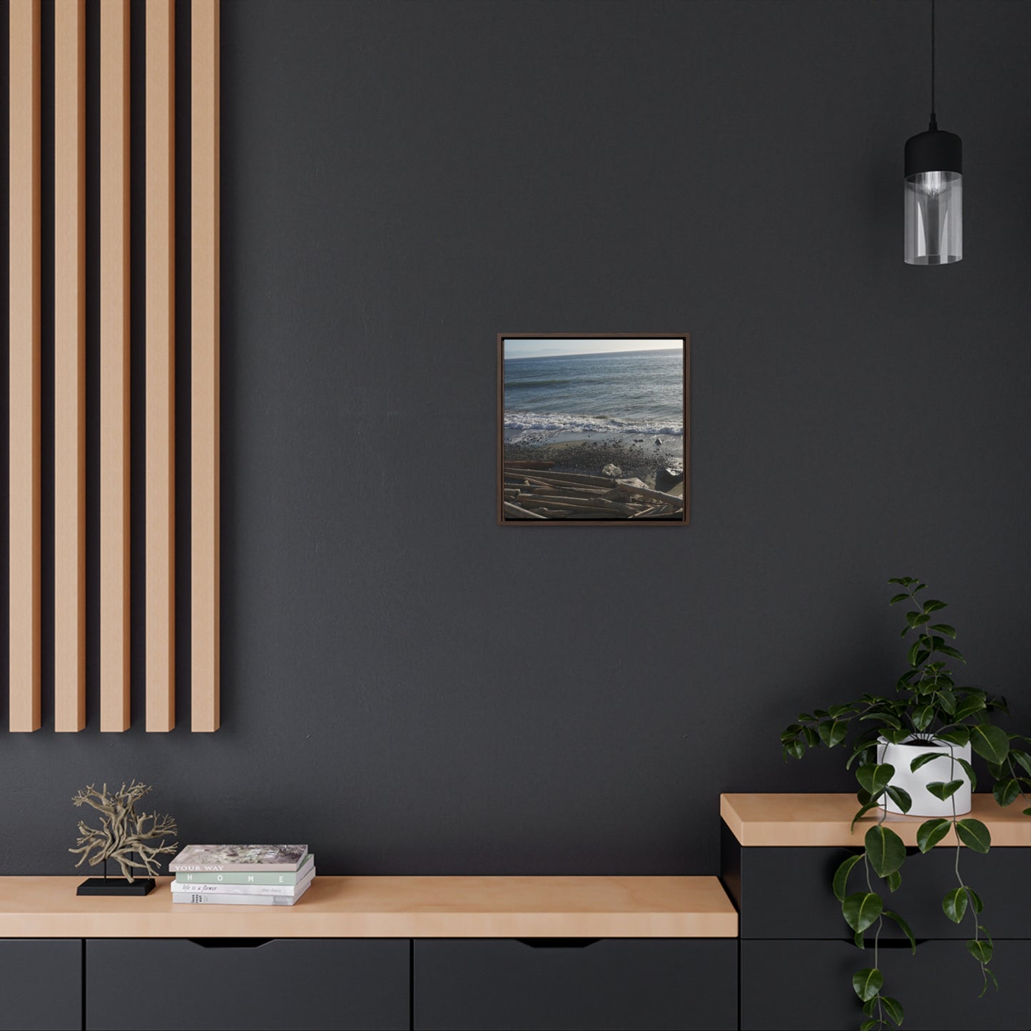 Coastal Gallery Canvas Wrap - Square Framed Wall Art