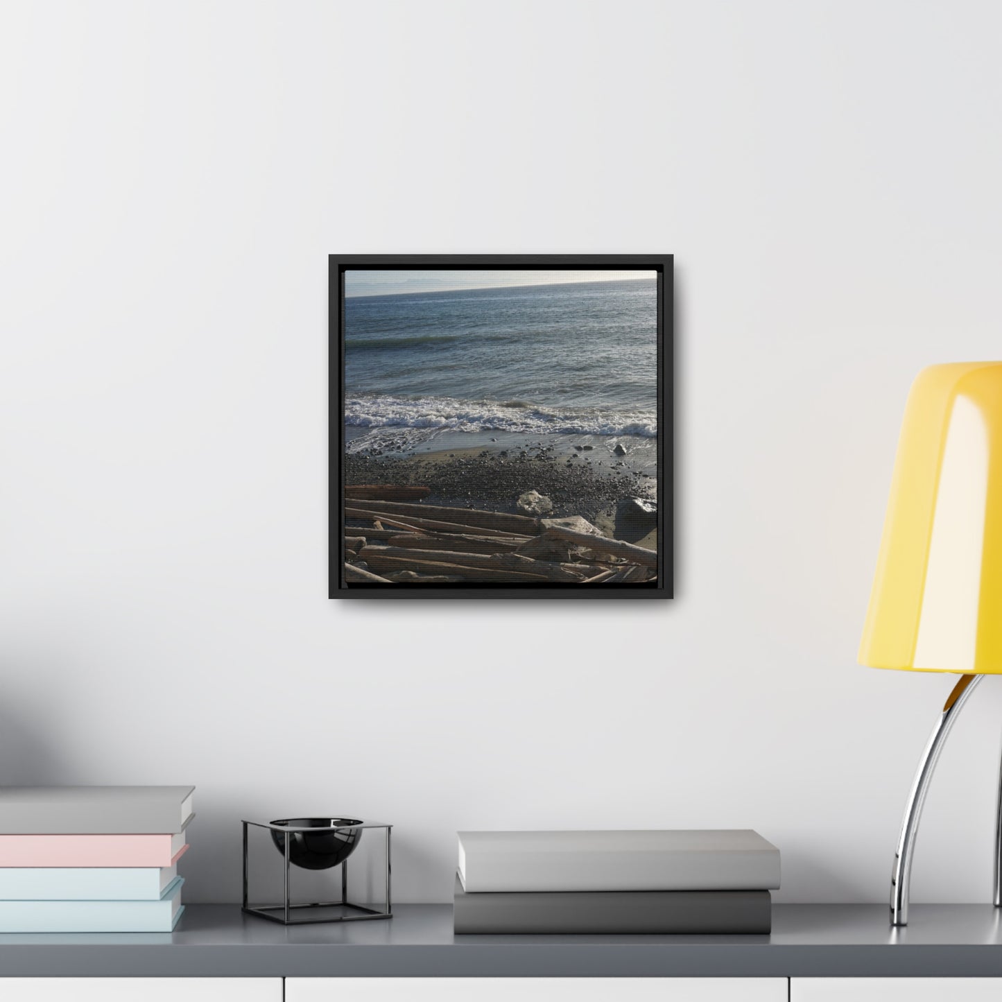 Coastal Gallery Canvas Wrap - Square Framed Wall Art