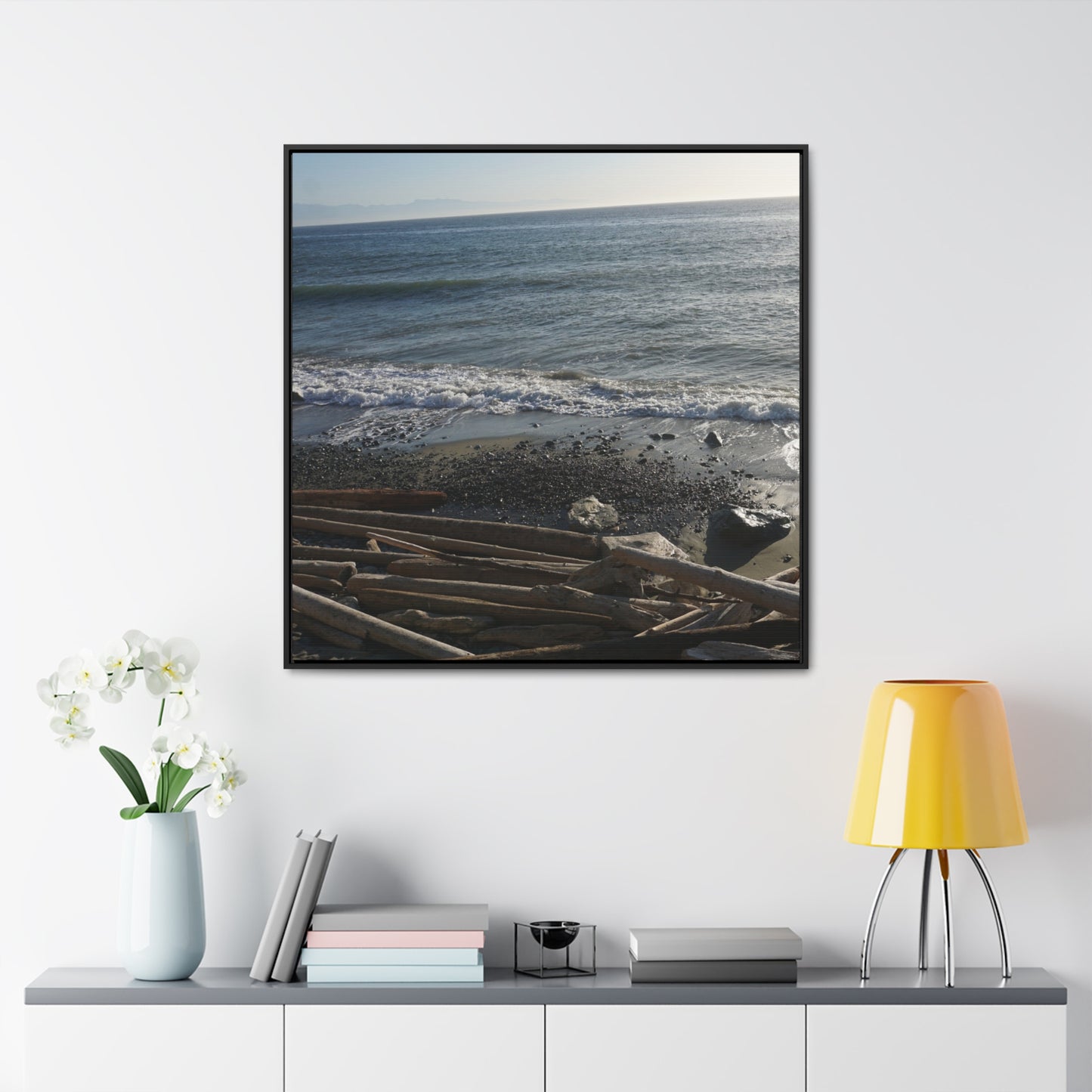 Coastal Gallery Canvas Wrap - Square Framed Wall Art