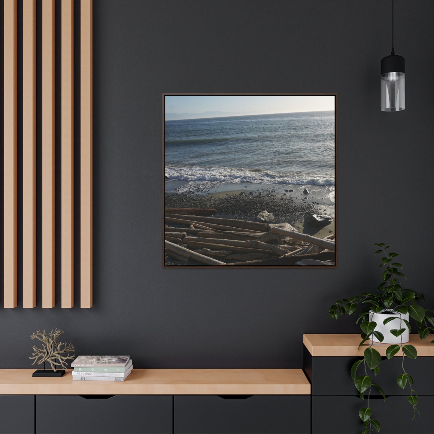 Coastal Gallery Canvas Wrap - Square Framed Wall Art