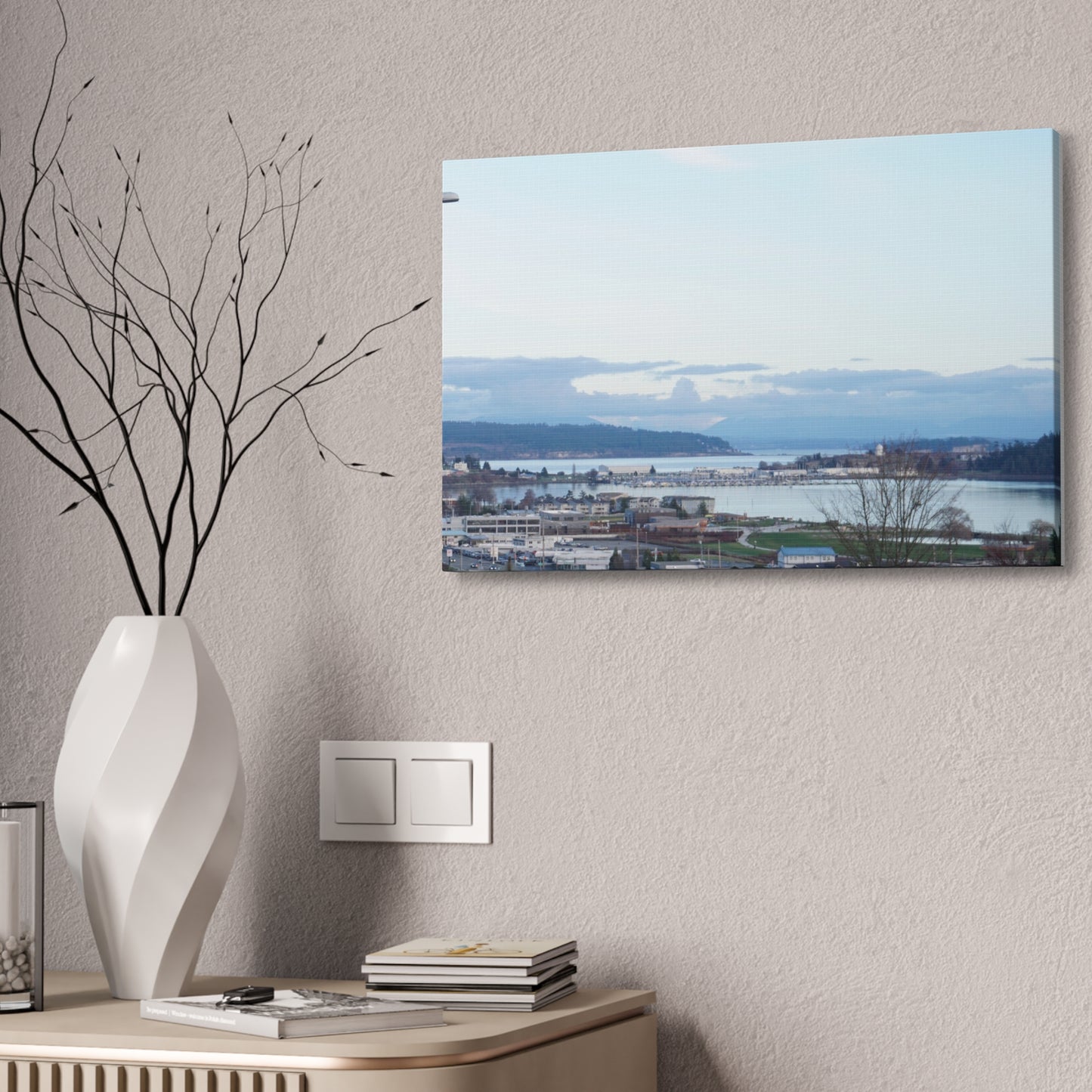 Serene Landscape Canvas Wall Art - 1.5' Stretched Decor