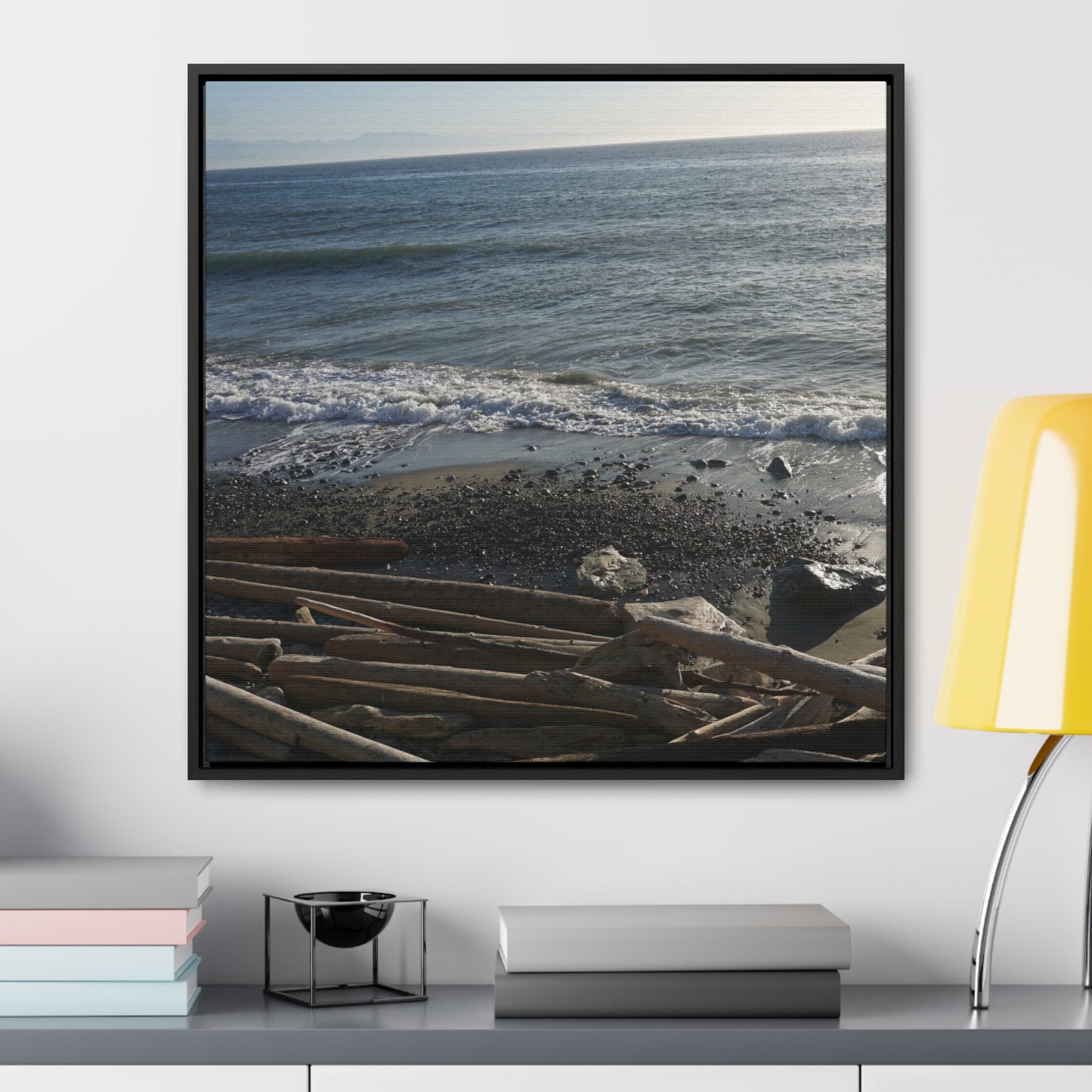 Coastal Gallery Canvas Wrap - Square Framed Wall Art