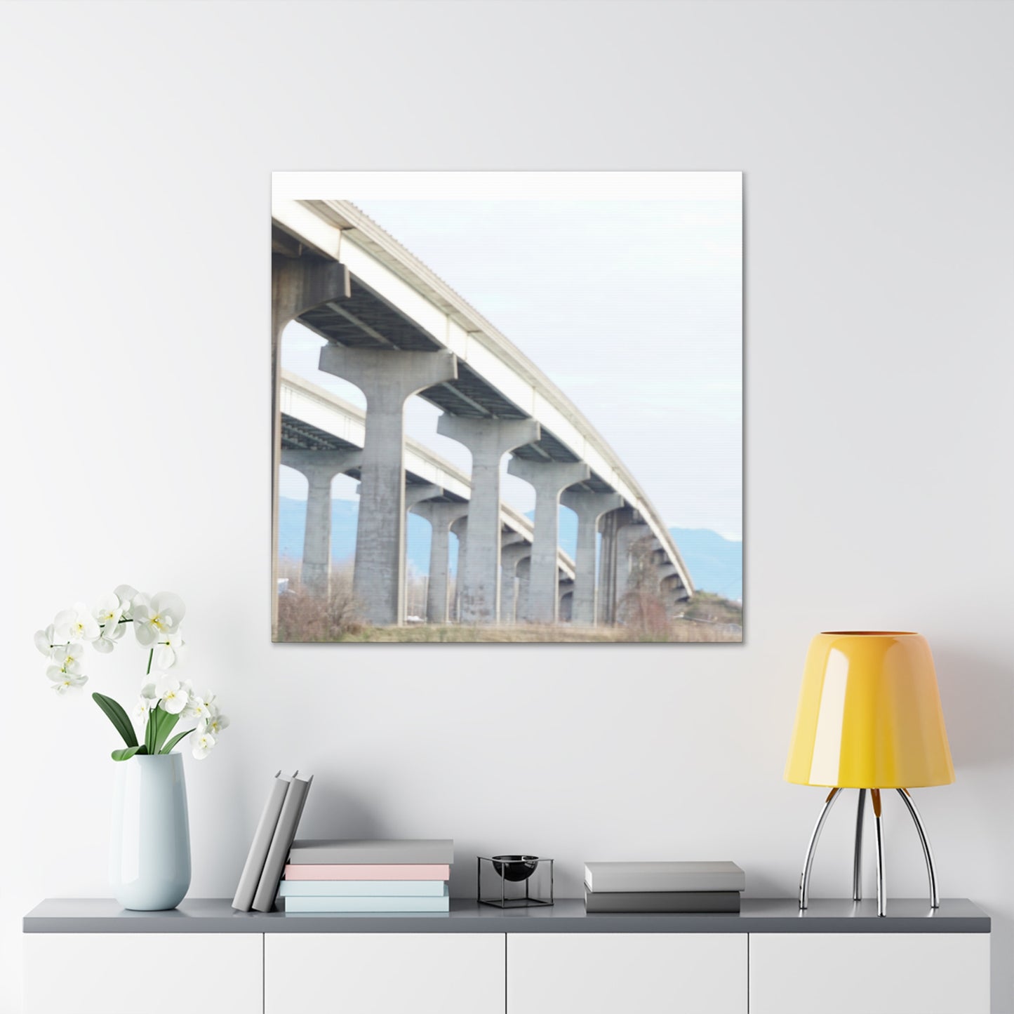 Abstract Bridge Canvas Gallery Wraps - Modern Wall Art for Home Décor