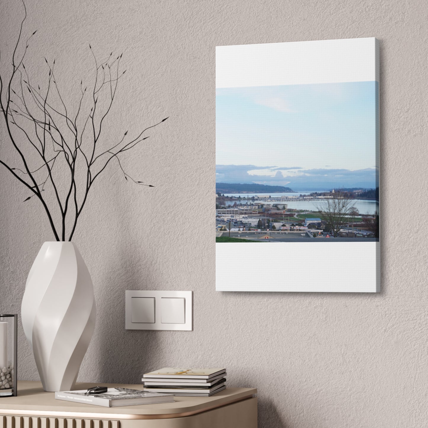 Serene Landscape Canvas Wall Art - 1.5' Stretched Decor