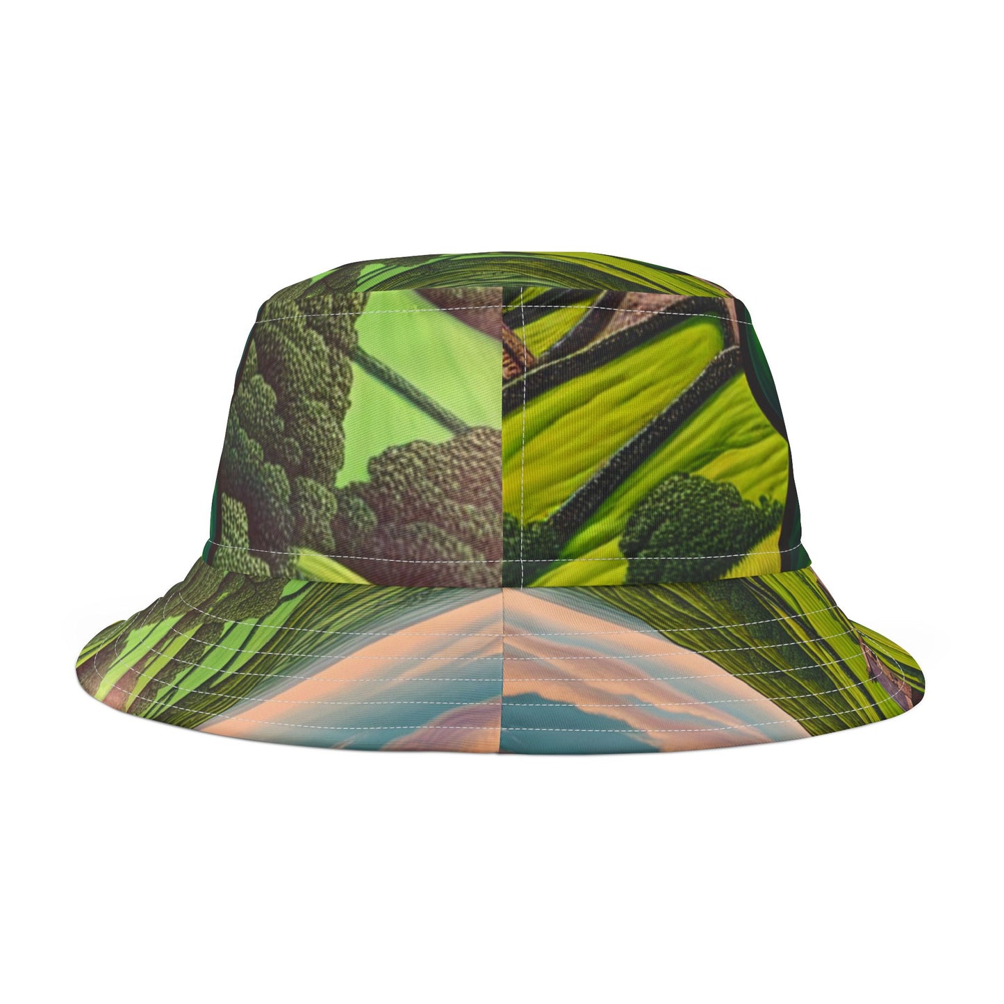 Vibrant Frog Print Bucket Hat for Fun Summer Adventures