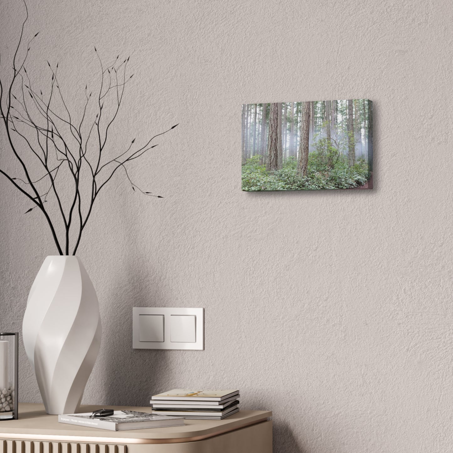 Forest Mist Canvas Print, 1.5' - Serene Nature Wall Art for Home Decor