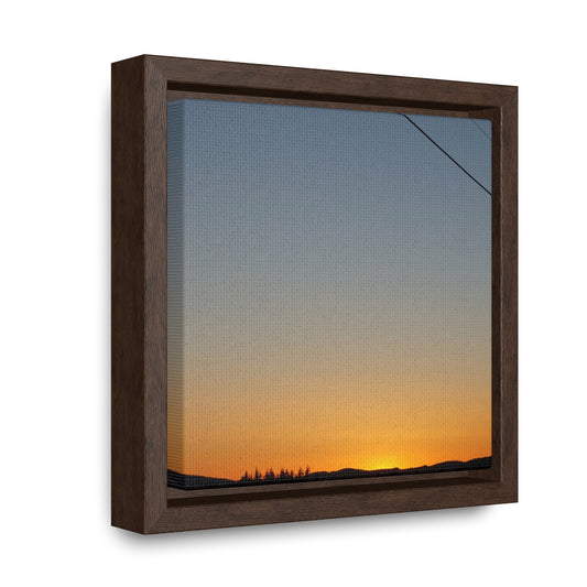 Sunset Serenity Gallery Canvas Wrap - Black Framed Wall Art