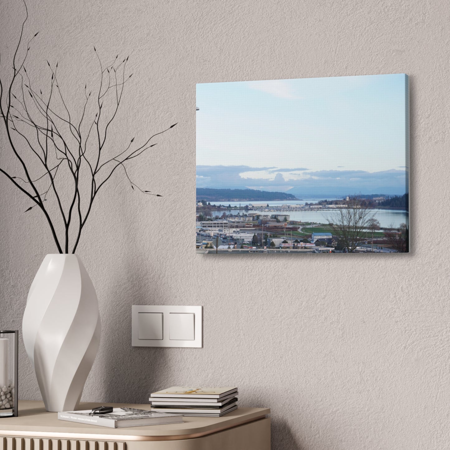 Serene Landscape Canvas Wall Art - 1.5' Stretched Decor