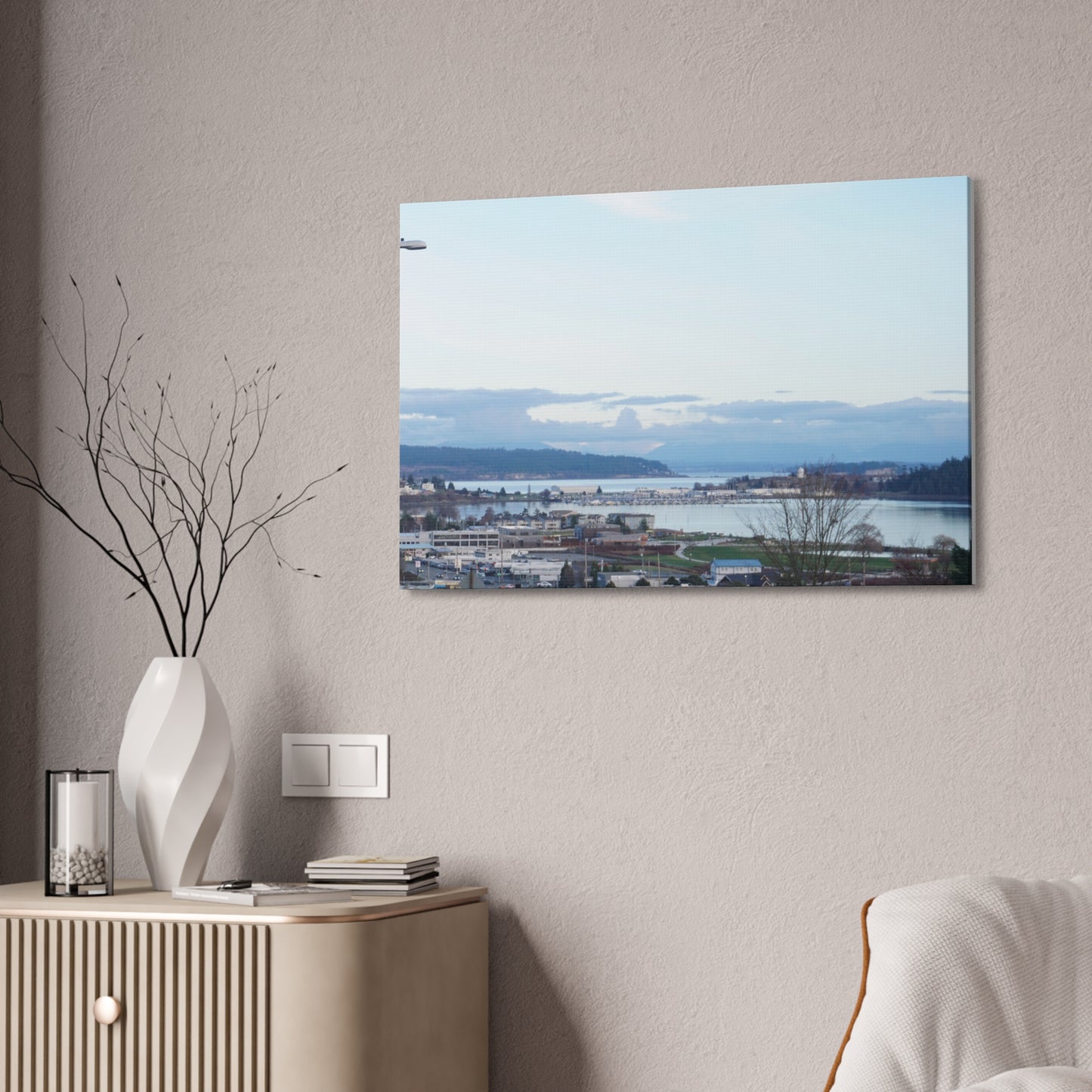 Serene Landscape Canvas Wall Art - 1.5' Stretched Decor