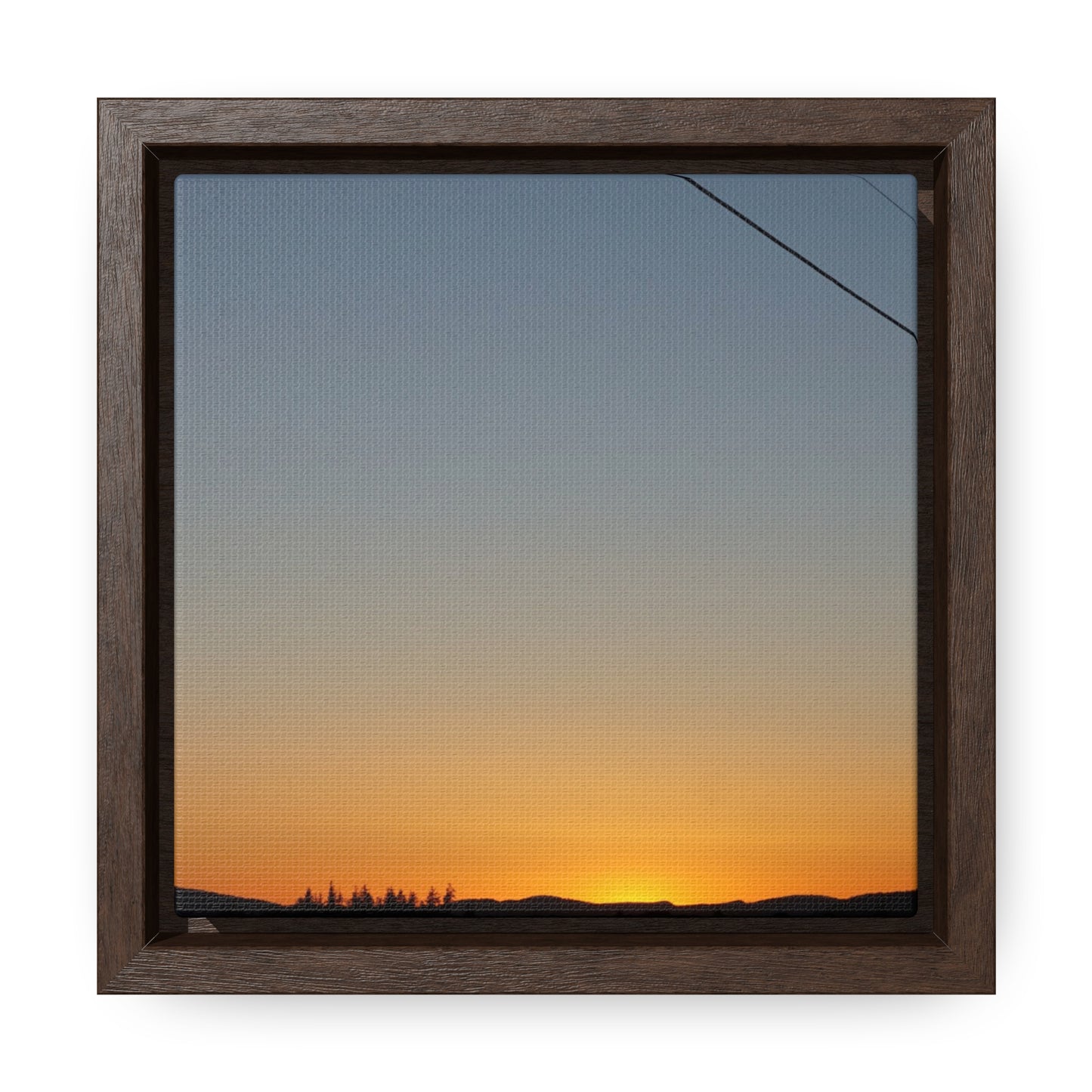 Sunset Serenity Gallery Canvas Wrap - Black Framed Wall Art