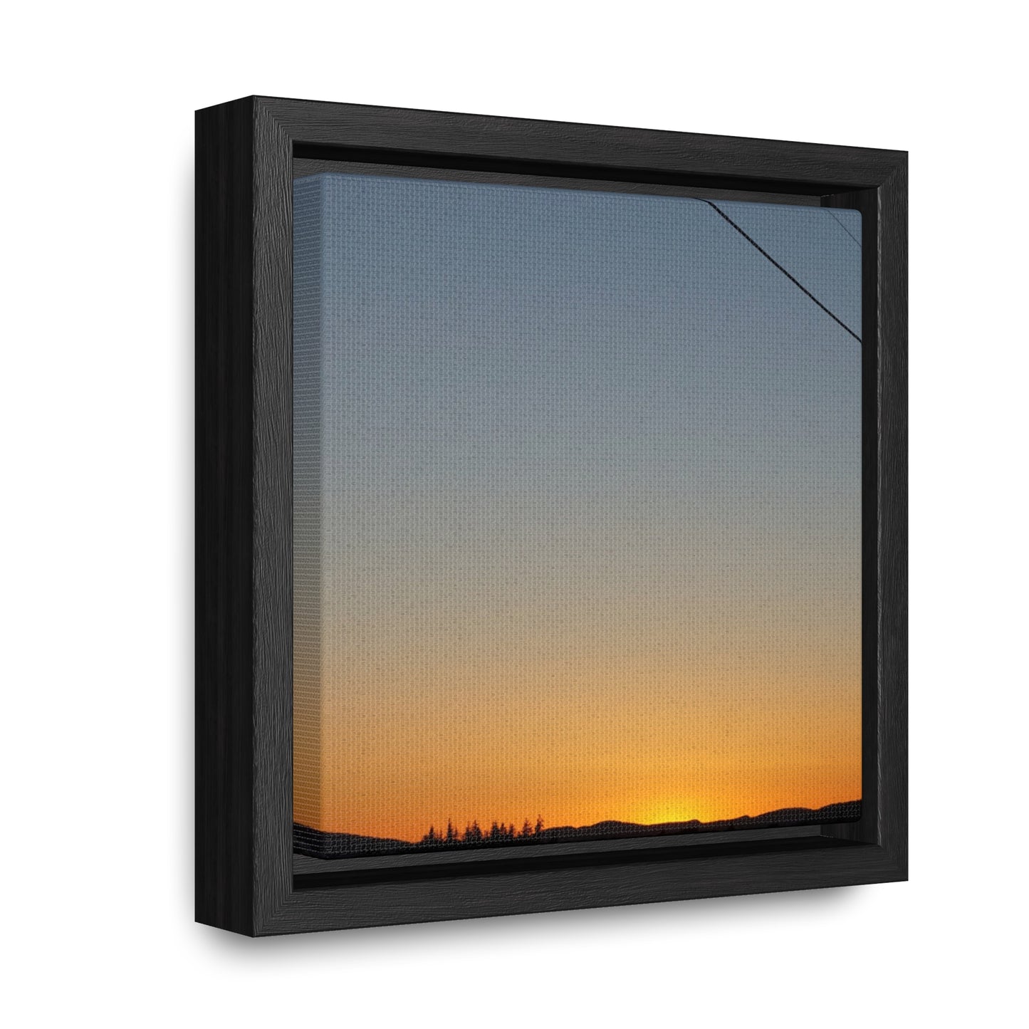 Sunset Serenity Gallery Canvas Wrap - Black Framed Wall Art